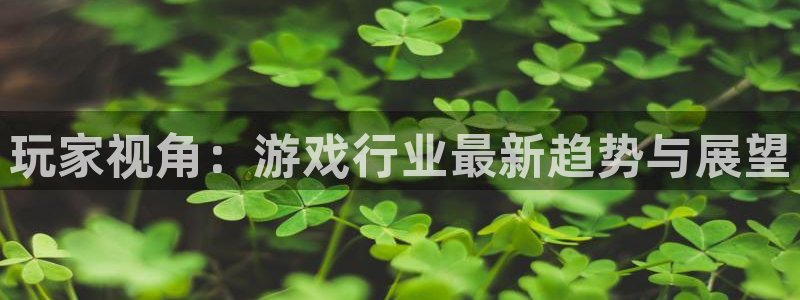 优贝娱乐官网登录：玩家视角：游戏行业最新趋势与展望